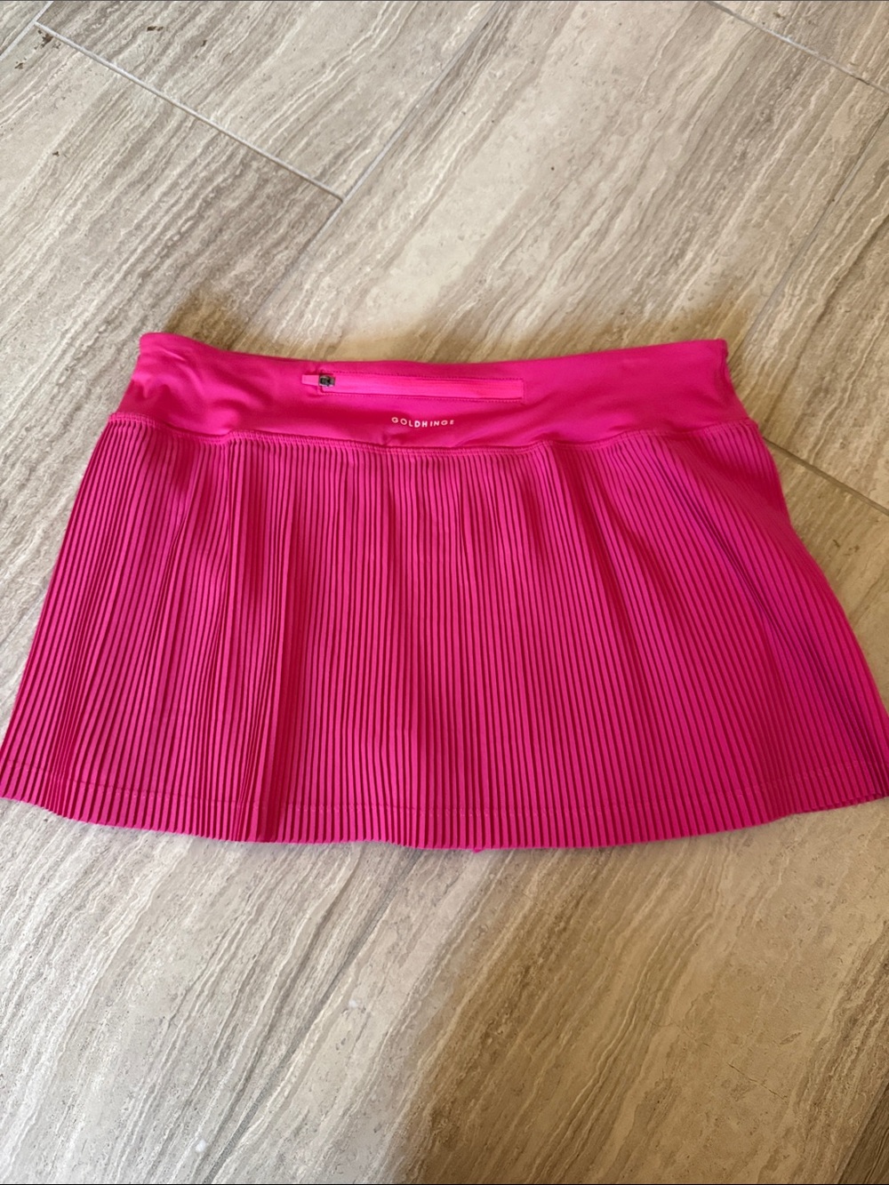 GoldHinge Hot Pink Pleated Tennis Skirt NWOT